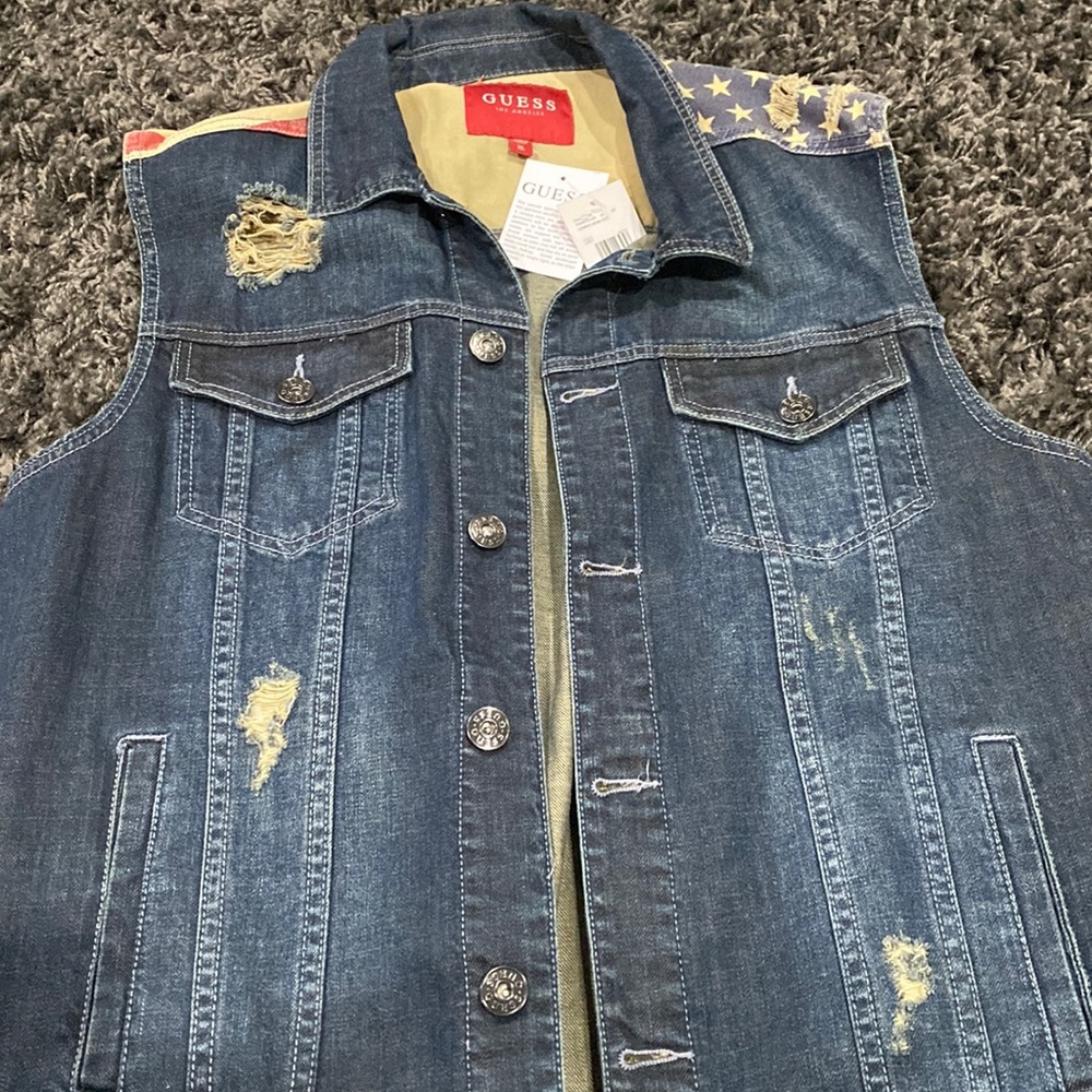 Guess sleeveless denim jacket